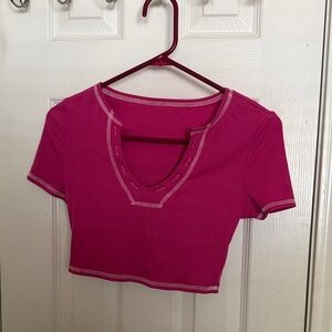 Pink Women's Crop Top